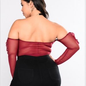 Fashion Nova Off shoulder one piece